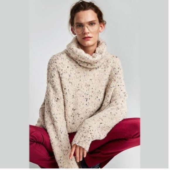 Zara Sweaters - Zara oversized cozy chunky knit turtleneck sweater